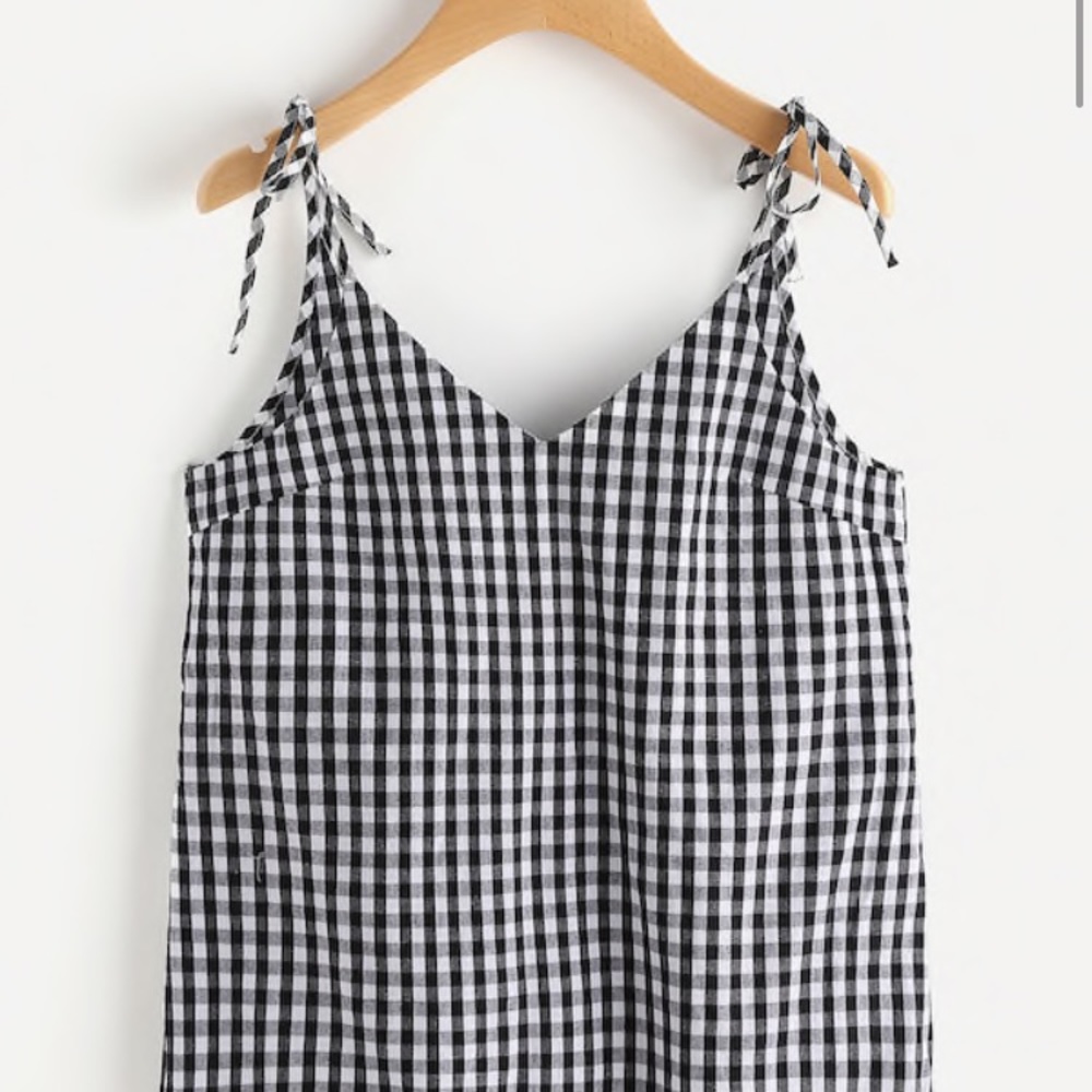 SHEIN plaid tank top